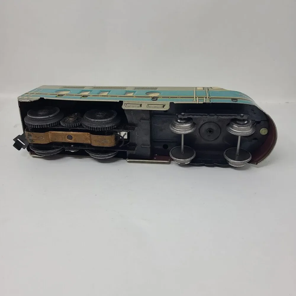 Vintage Marx Tin Train Baltimore & Ohio Locomotive Set w/ Box 5 Cars + Tracks